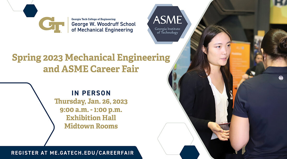 Spring 2023 Mechanical Engineering and ASME Career Fair (InPerson